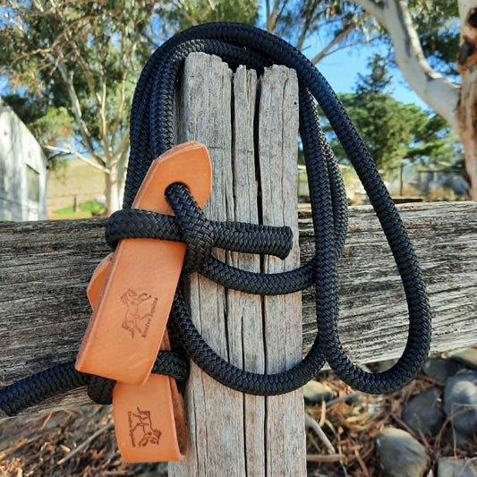 Joined Rope Reins with Slobber Straps