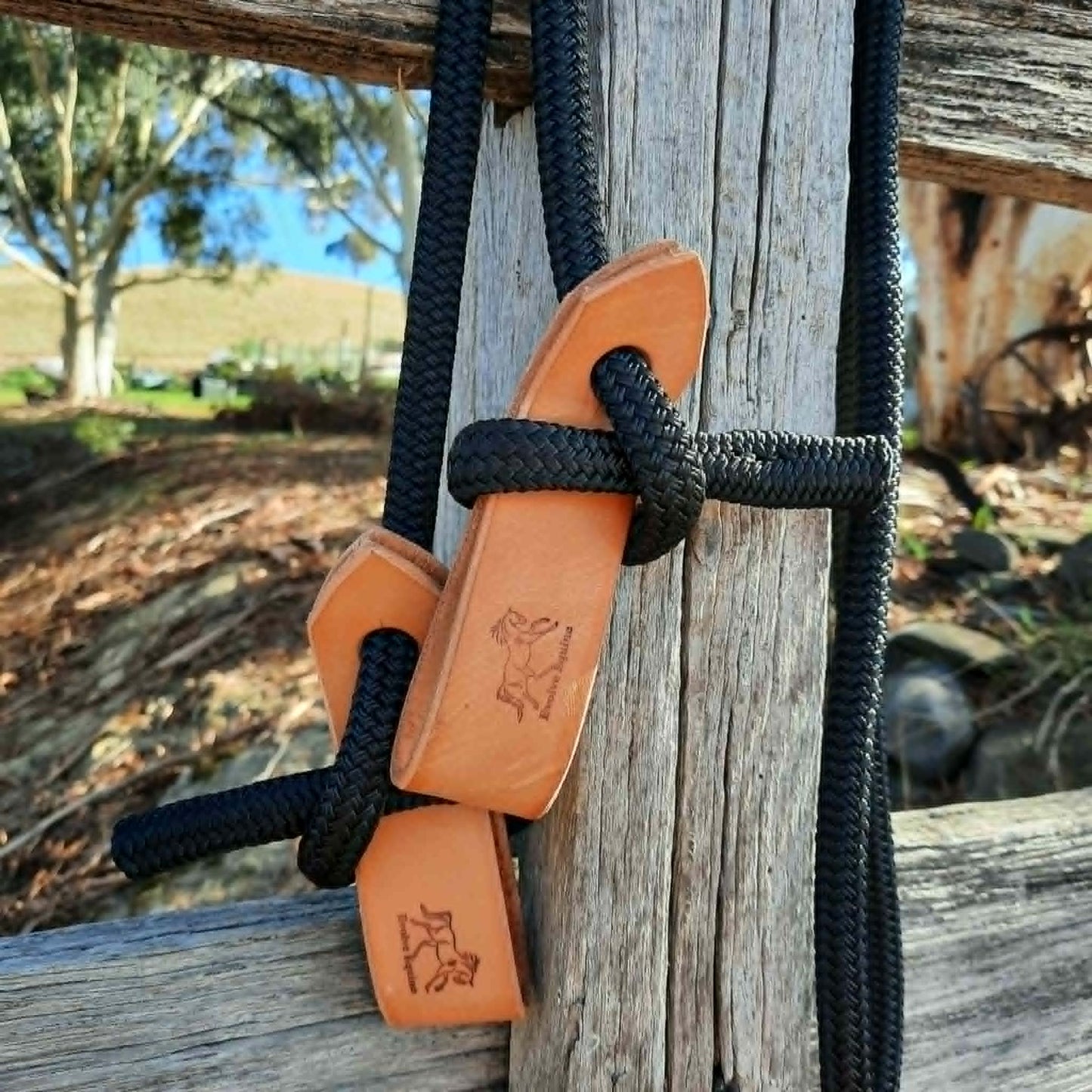 Joined Rope Reins with Slobber Straps