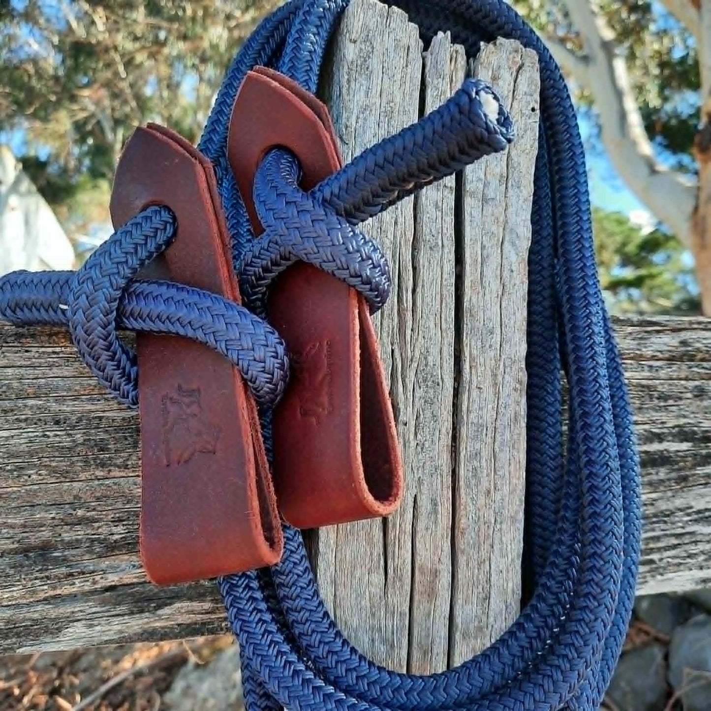 Split Rope Reins with Slobber Straps