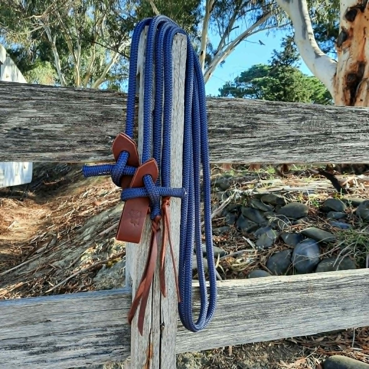 Split Rope Reins with Slobber Straps