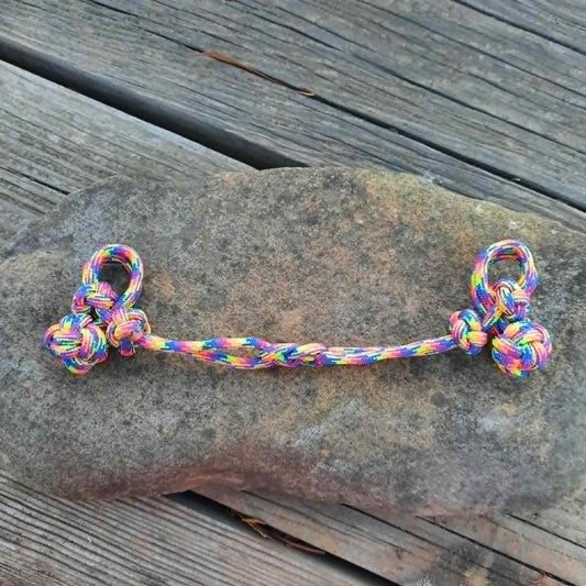 Bit Hobble for Snaffle in Rainbow